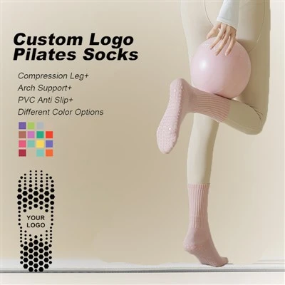 Μόδα στερεά χρωματικά λογότυπα κάλτσες Pilates